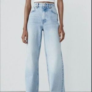 wide leg zara jeans(size 25)